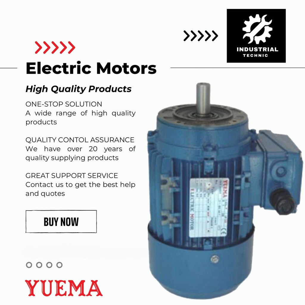 ELECTRIC MOTOR YUEMA SA 6P 3KW 4HP 3PHASE 380V B14/ DINAMO/ MESIN PENGGERAK DINAMO/ ELEKTRIK DINAMO 