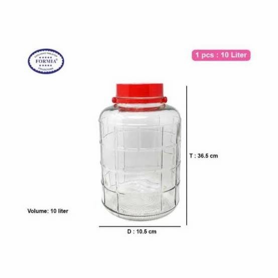 TOPLES KACA BESAR 10 LITER/JUMBO JAR FORA 10 LITER/TOPLES KACA