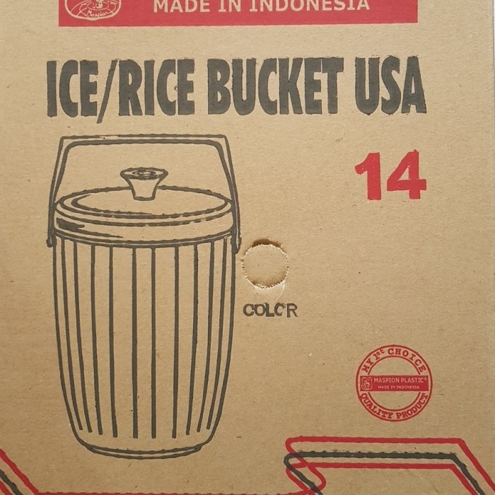 RICE BUCKET / TERMOS NASI / ES MASPION 14 LITER