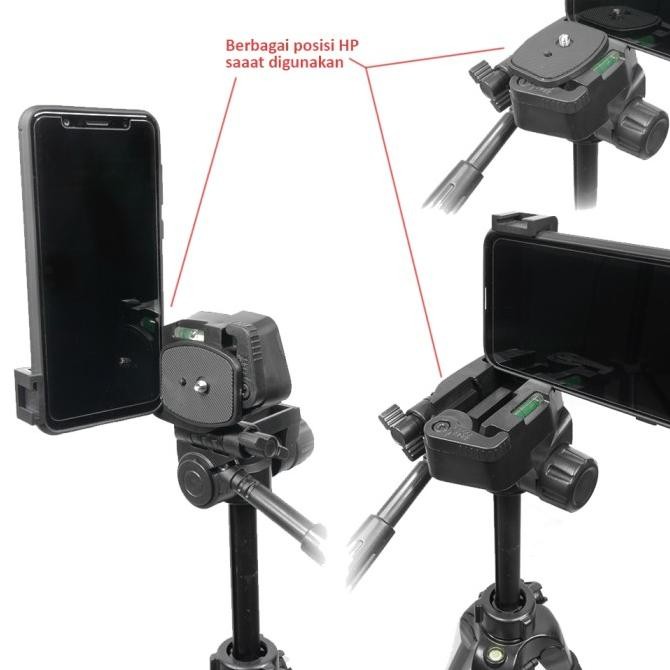 Takara Eco-193A Tripod Kamera Hp Dslr + Holder Hp Original Dan Terpercaya