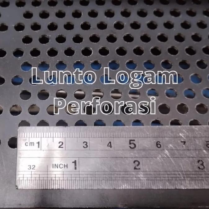 PLAT Lubang Besi PERFORASI 4 mm Lubang 5:6:8:10:12 mm 1.2 x 2.4 Meter