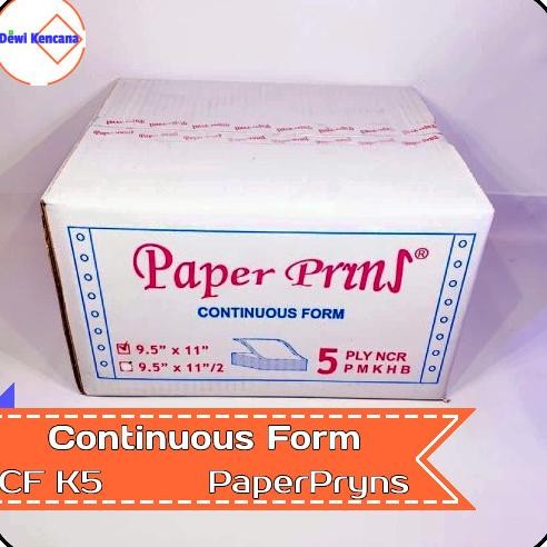 

Kertas Continuous Form 9,5" x 11" 5 PLY NCR K5 PaperPryns