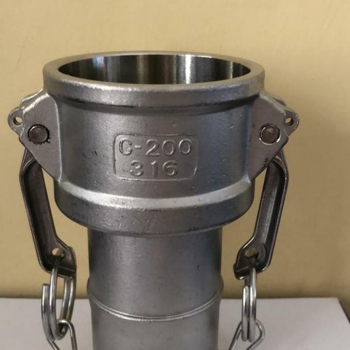 CAMLOCK COUPLING STAINLESS SS316 2" C (200 C) ORIGINAL DAN TERPERCAYA