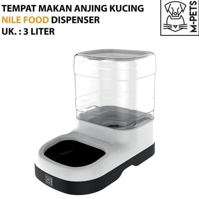 

Ready M-Pets Nile Food Dispenser 3 L - Tempat Makan Otomatis Kucing Anjing