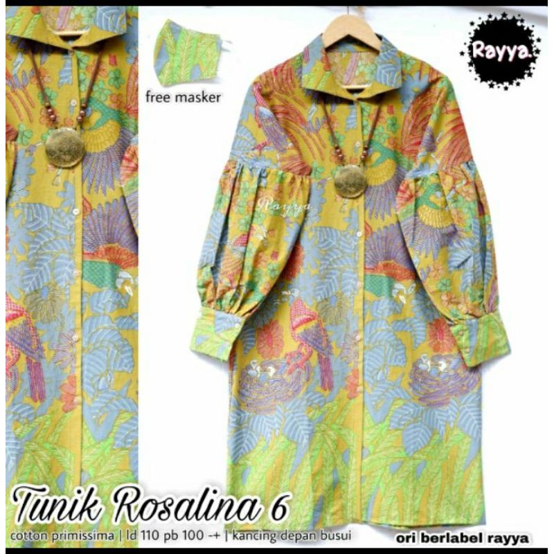 Tunik Rosalina Batik Solo Tunik Batik Wanita
