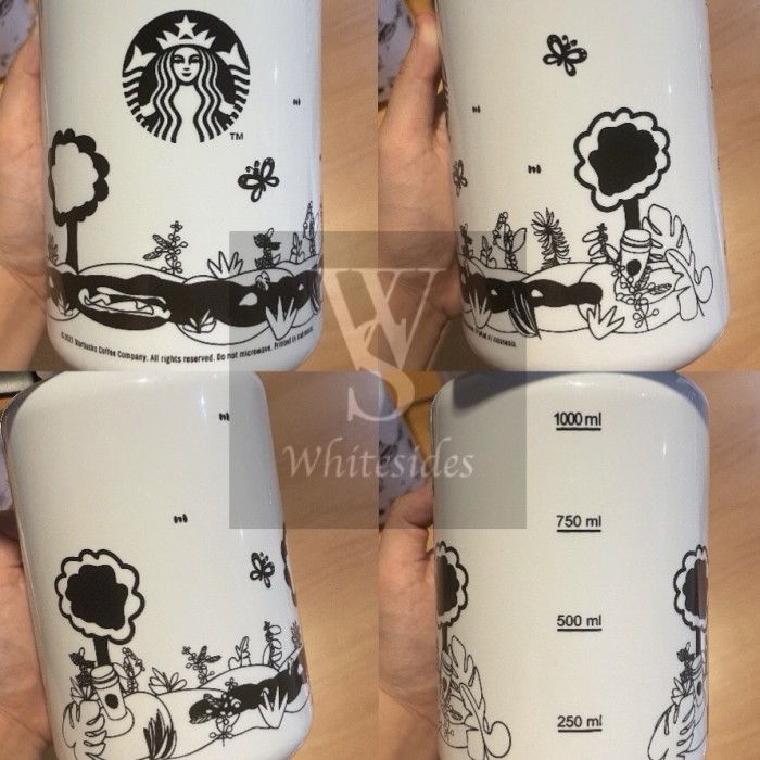 Starbucks X Kreaby Original 1L Liter Plastic Reusable Bottle Tumbler
