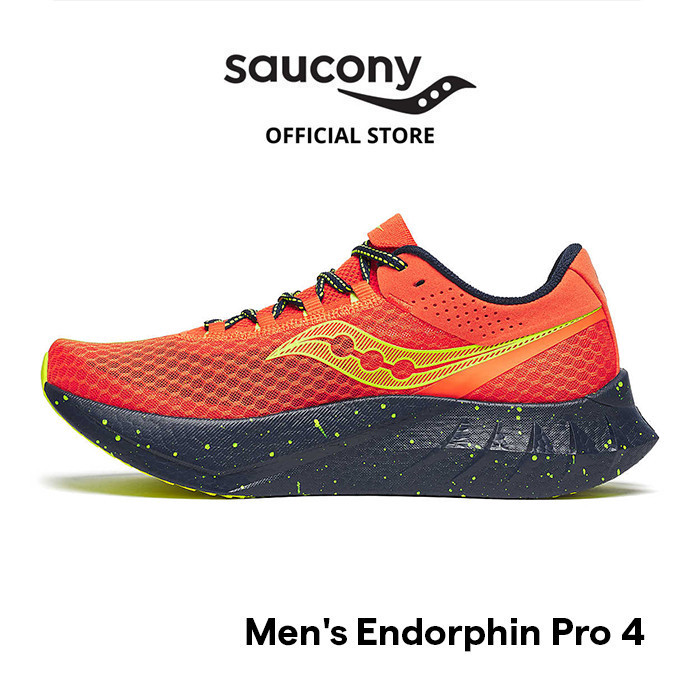 Sepatu Lari Pria Saucony Shoes Endorphin Pro 4 Men - Pepper / Navy Terlaris