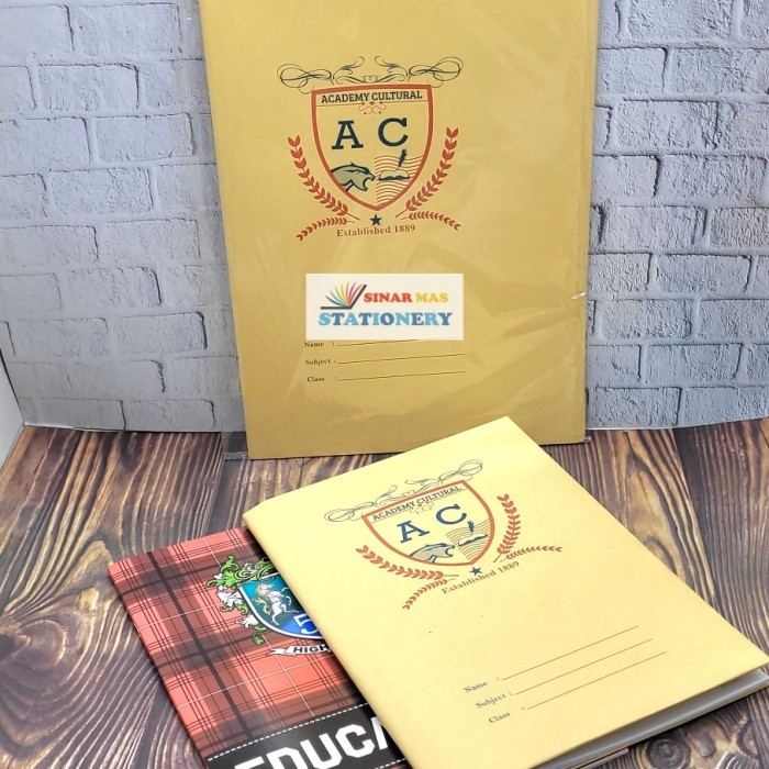 

TERJAMIN SAMPUL BUKU COKELAT /COKLAT SAMSON BUKU TULIS BOXY LOGO CAMPUS (PACK) KODE 447