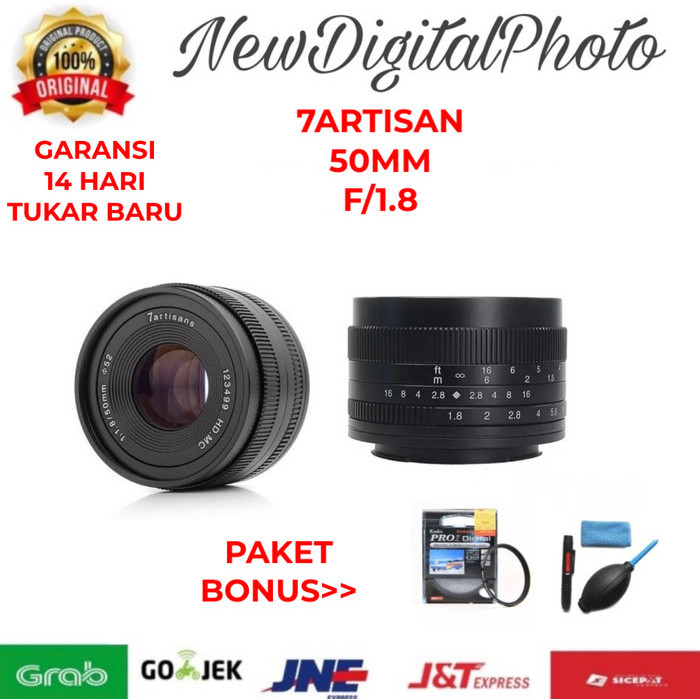 Lensa 7artisan 50mm F1.8 For Canon Eos M / FujiFilm X