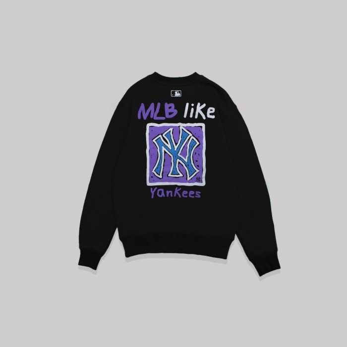M7B Like NY Yankees Square Logo Sweatshirt Black