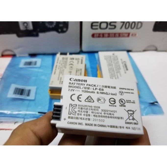 Batterai Canon Lp-E8 100% Original