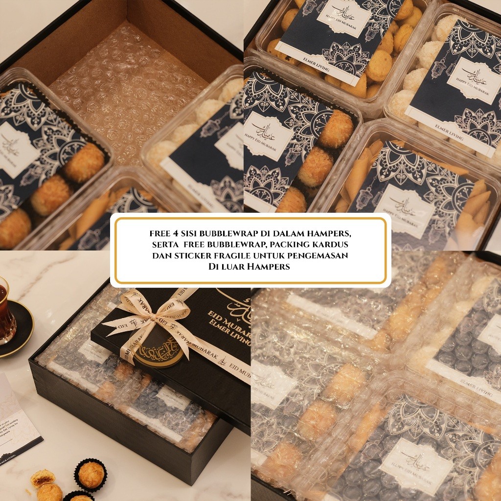 

HOT PRODUCT HAMPERS IDUL FITRI/ KADO LEBARAN/ PARSEL LEBARAN / HAMPERS KUE KERING ELMER LIVING