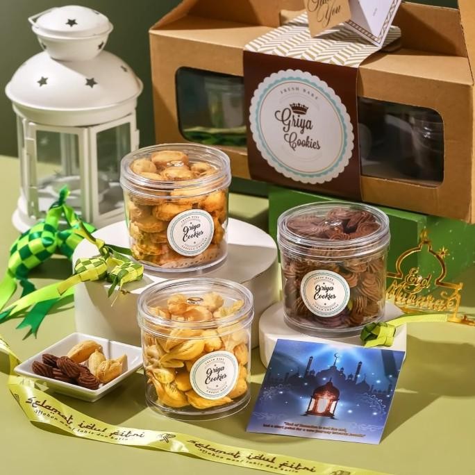 

Super Murah!, Hampers Lebaran Griya Cookies Paket Triple Parcel Lebaran Cookies