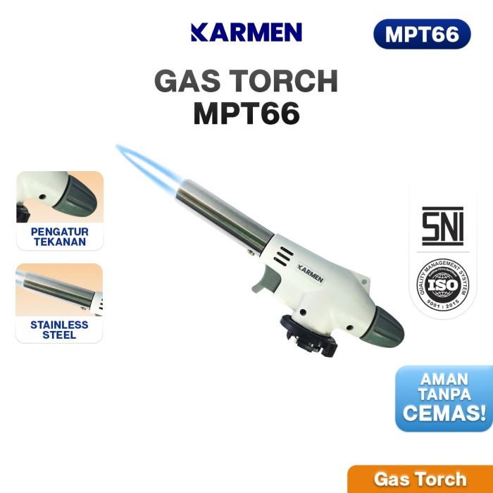 KARMEN - Kepala Gas Torch Portable Las Api Pemantik Flame Gun BBQ Lighter | F&B Resto (MPT66) Wingga