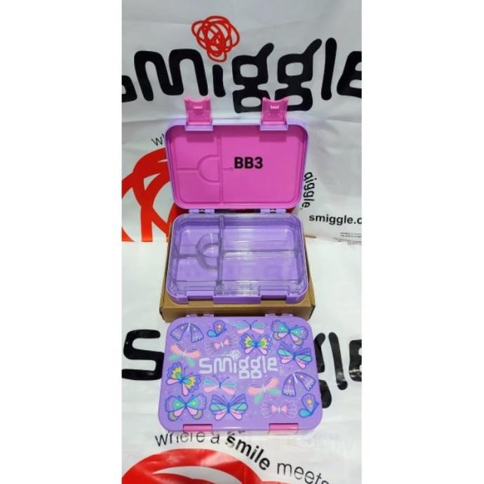 Murah Smiggle Medium Happy Bento Lunch Box Kotak Makan Sekat Anak Sd Smp Smu Unicorn Soccer Gameboy 