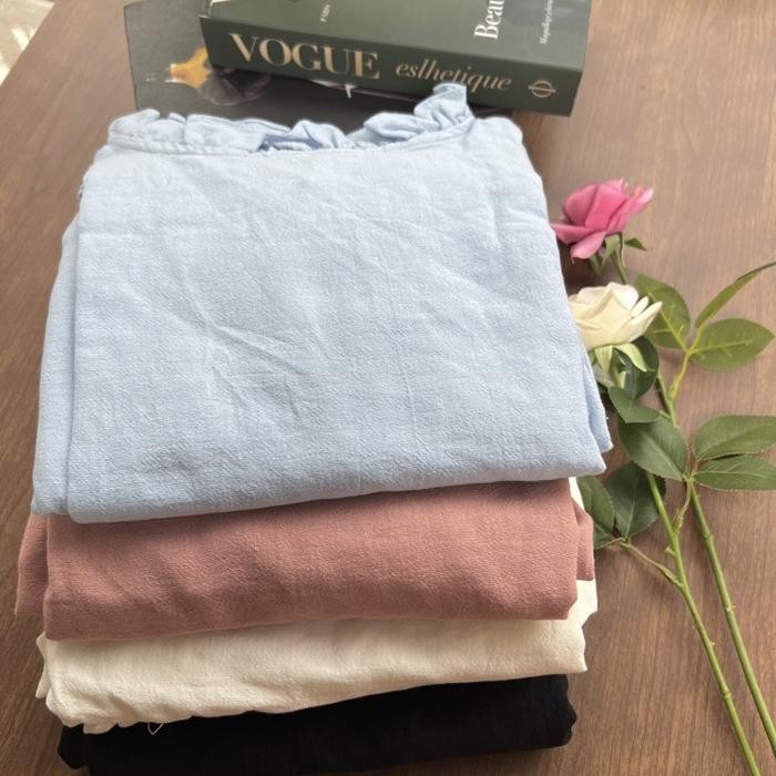 MAXI HIJAB LONGDRES KOREA DRESS KOREA WANITA BAHAN LINEN PREMIUM / TUNIK PANJANG 135