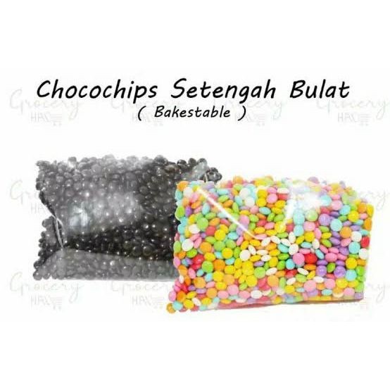 

TERPERCAYA Choco chips setengah bulat Elmer 150gr Bakestable / Chocochips