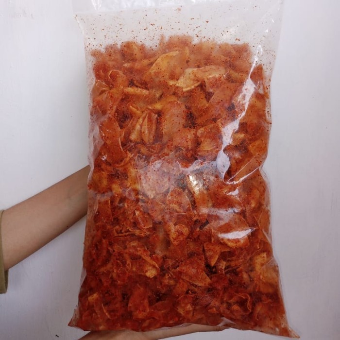 

BERMUTU Kripset (Keripik Setan DUAR DOER) Keripik Singkong Kriwil 500gr