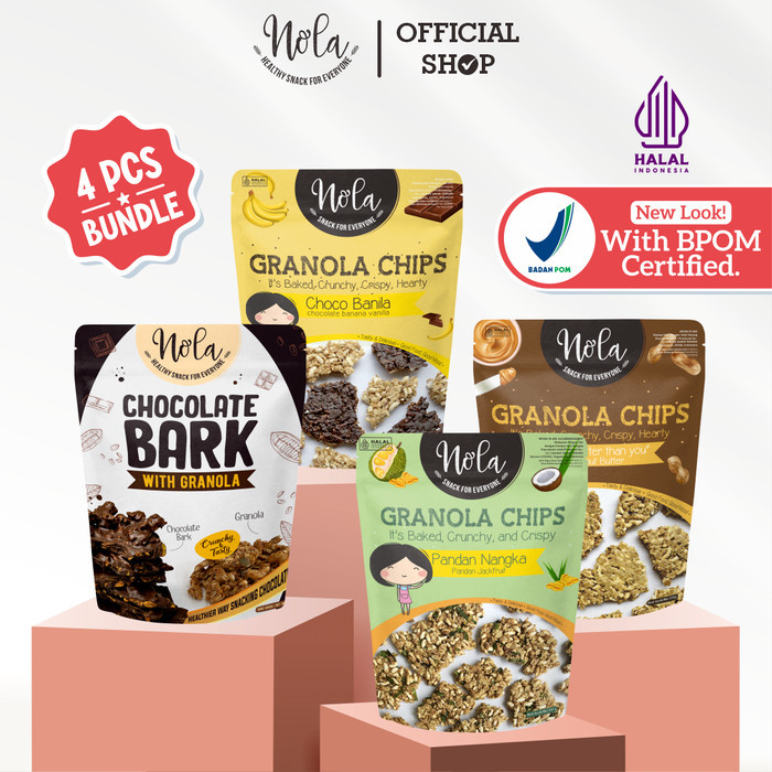 

MURAH Nola Granola Chips Paket 4 Varian Rasa