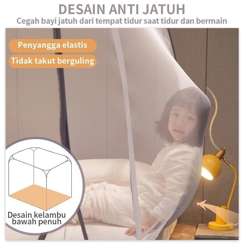 PROMO ?Bantal gratis??Kelambu lipat jumbo untuk dewasa 220x220/kelambu lipat jumbo untuk dewasa/kela