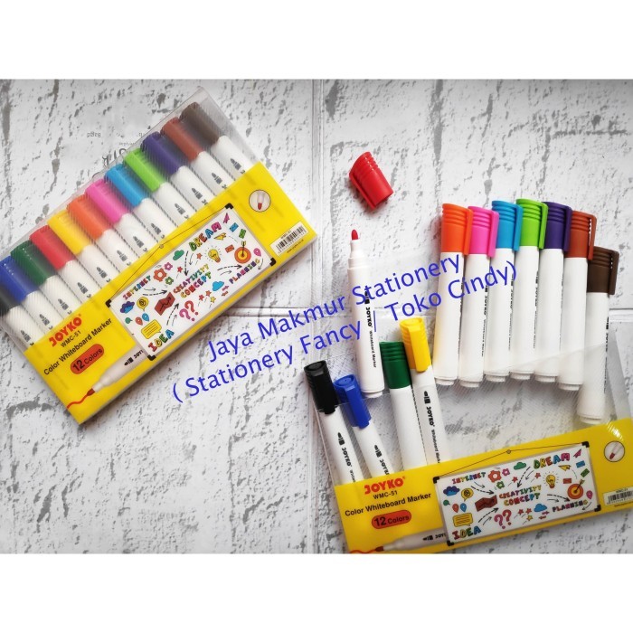 

Spidol Warna Joyko Whiteboard WMC-51 (12 warna)