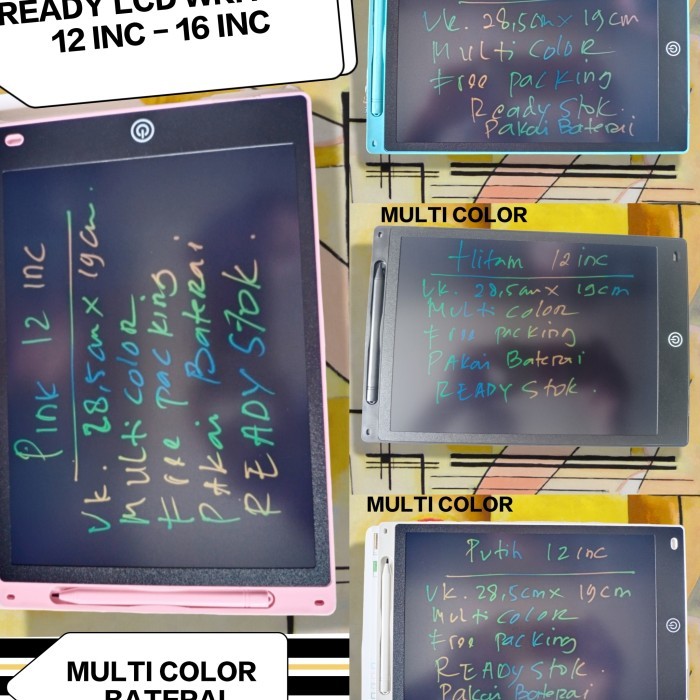

ABADI 93 - TERMURAH LCD Writing Tablet Papan Tulis Untuk Anak DAN De