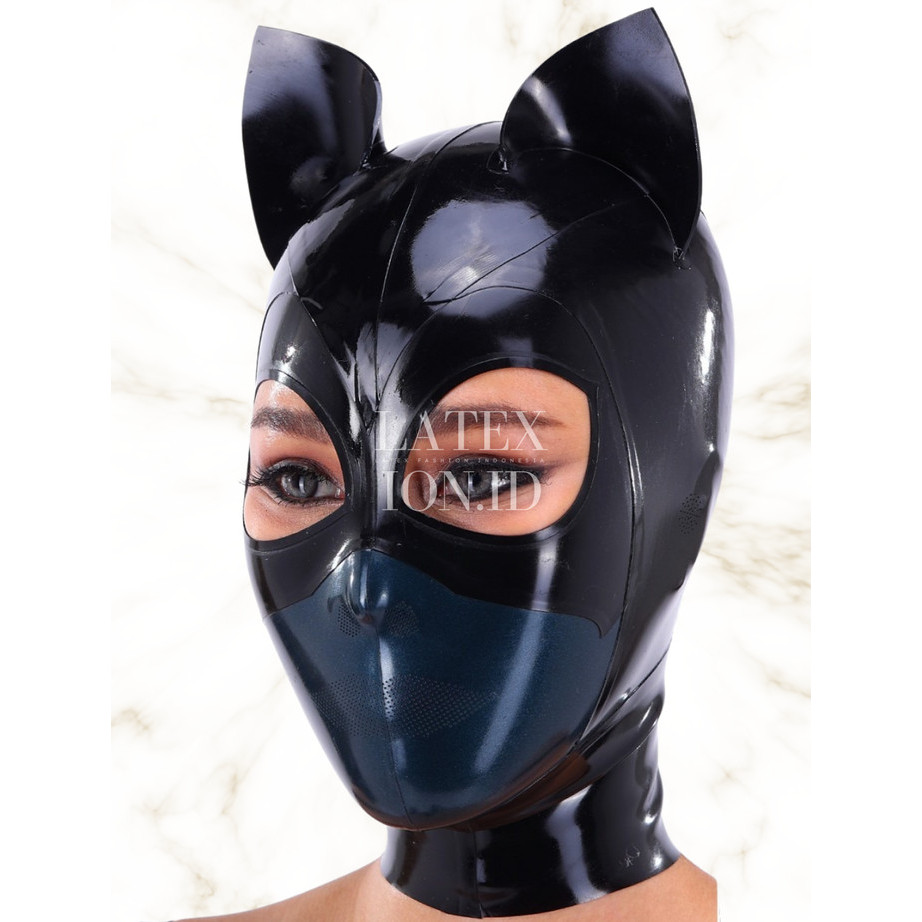 Latexion.id Latex Hood Female Male Fetish Kepala Rubber Fashion