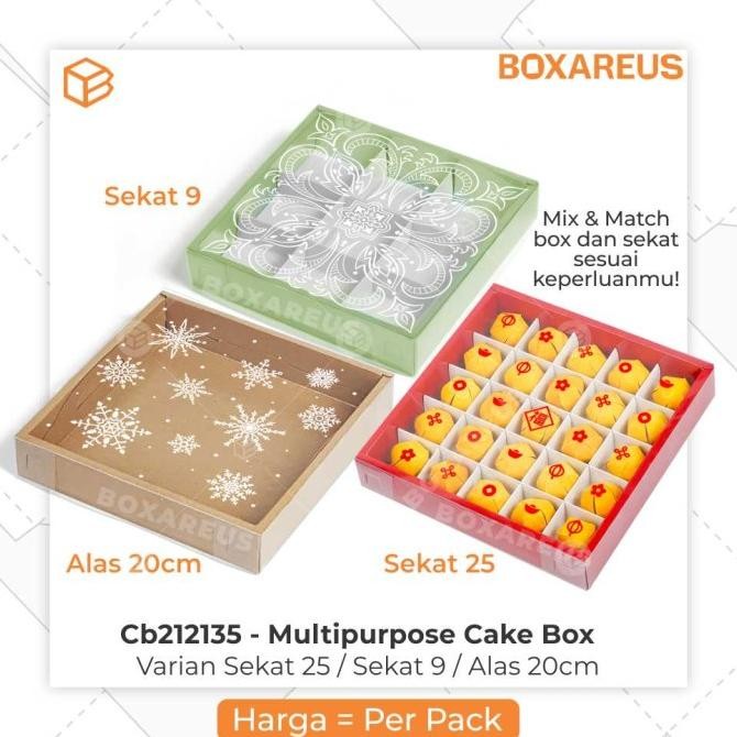 

Cb212135 - Box Nastar Sekat Mika / Dus Kotak Sekat / Box Cookies Gift Original Dan Terpercaya