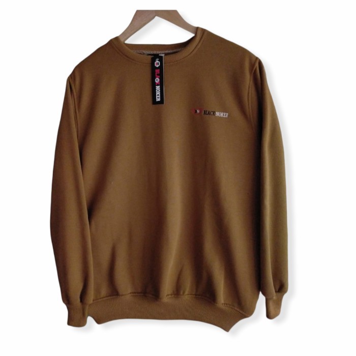 Sweater Kronek Hoodie Polos Tanpa Topi/Tanpa Kupluk Pria dan Wanita