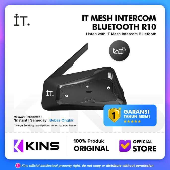 IT R10 Mesh Intercom Bluetooth Headset R10 Garansi Resmi TAM