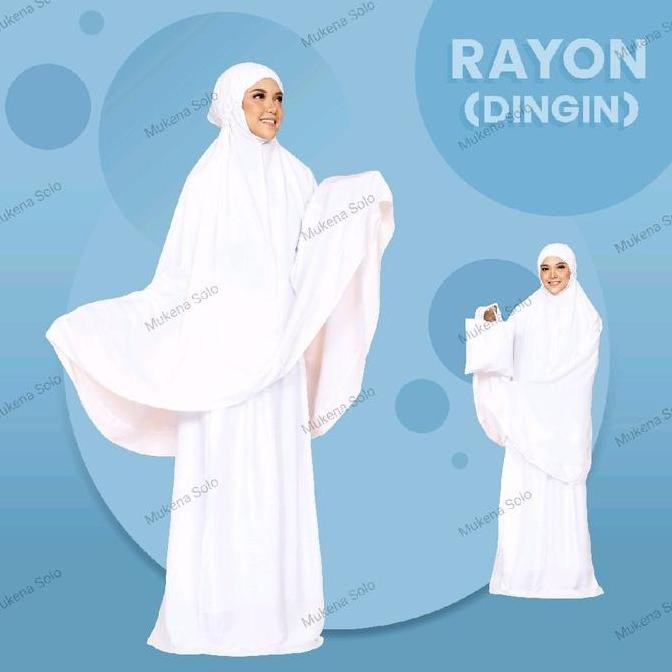 Terjangkau Mukena Rayon Cantik Sangat Dingin Putih Polos Dan Motif Bunga Gradasi Hijau Katun Santri 