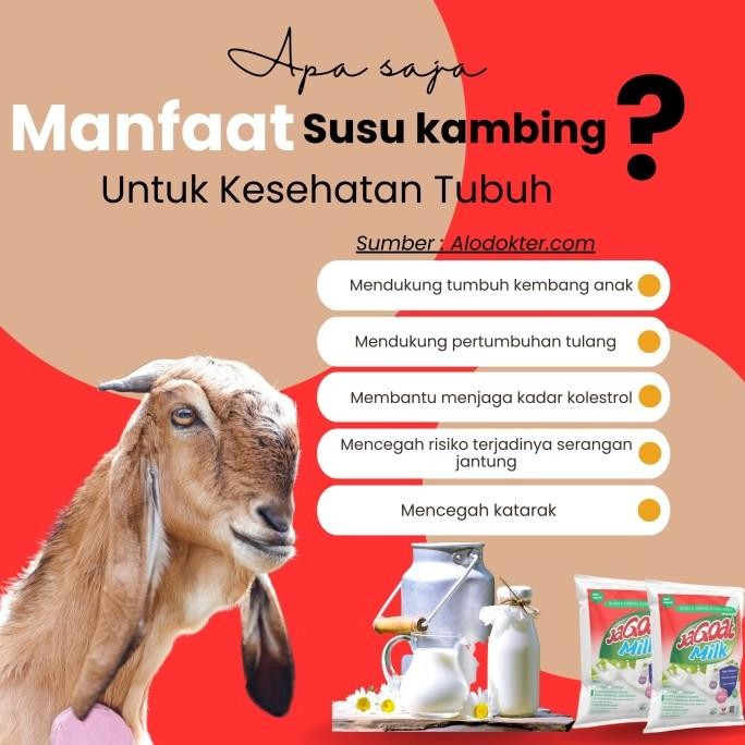 

PROMO / Susu Kambing Etawa 1kg Kemasan Almunium foil jagoat milk NON COD
