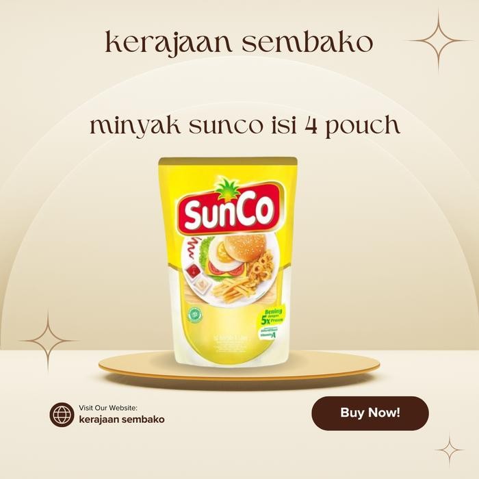 

ABN 01-MINYAK SUNCO KEMASAN 2 LITER ISI 4 POUCH