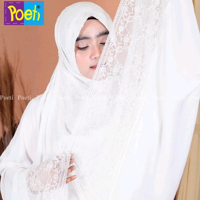 MUKENA 2IN1 FULL RENDA SAMPE ROK POETI TERBARU