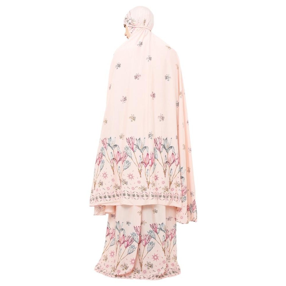 Spesial Mukena Tazbiya Border Harvest Bloom Pink Allsize