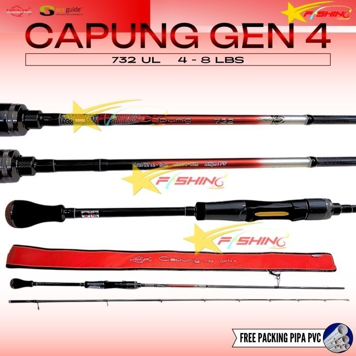 BEBAS ONGKIR - Joran UL Capung Spiderman 732 4-8lb by Relix Nusantara