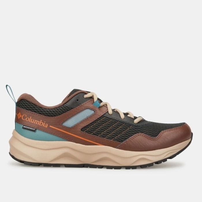 Columbia Men's Plateau Waterproof Sepatu Hiking Pria - Bison Brown
