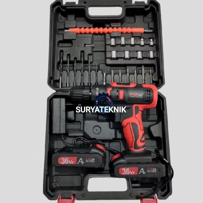 JLD 36Vf-2 Bor Tembok Cordless Impact Drill Baterai