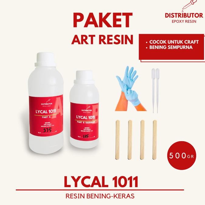 

Promo Diy Epoxy Resin bening - craft resin - art resin - 500 gr 1011 Lycal COD