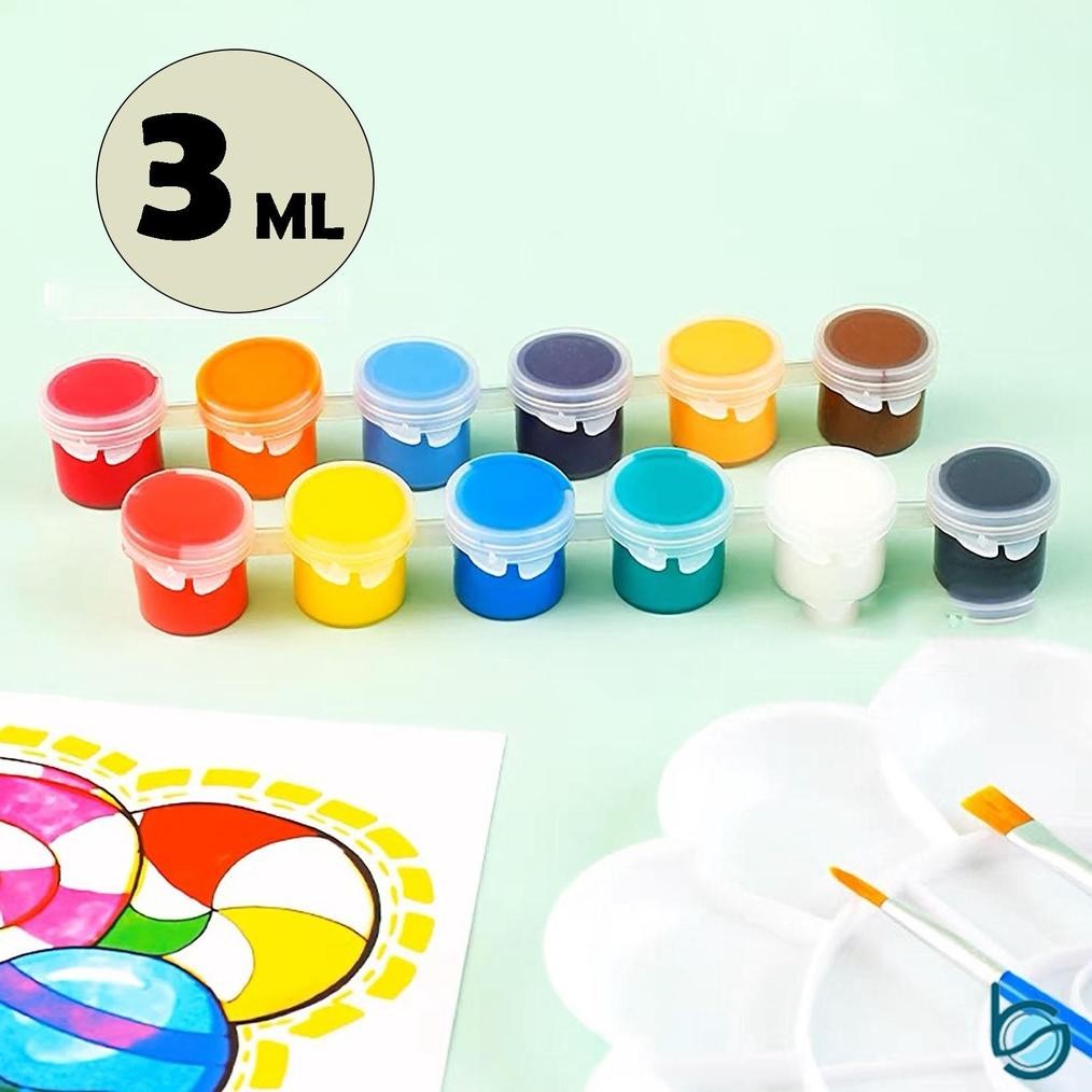 

Special Sale! Cat Akrilik Set 12 Warna Tidak Beracun 3 Ml/Acrylic Paint Colour Set - Best Stationary