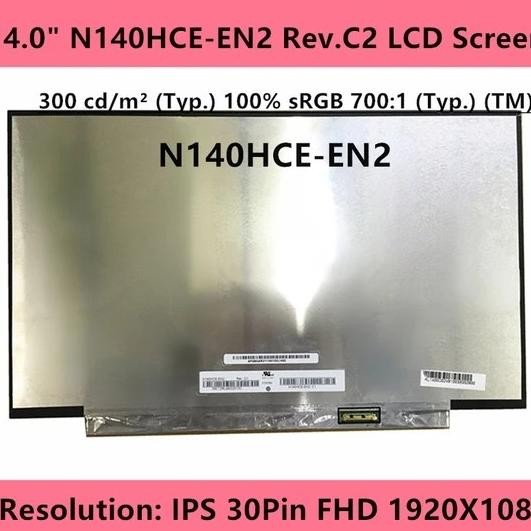 New Screen Lcd N140Hce-En2 N140Hcg-Gq2 Ne140Fhm-N61 N140Hce-Gp2 100% 100 Srgb Srgb Tinggi High Gamut