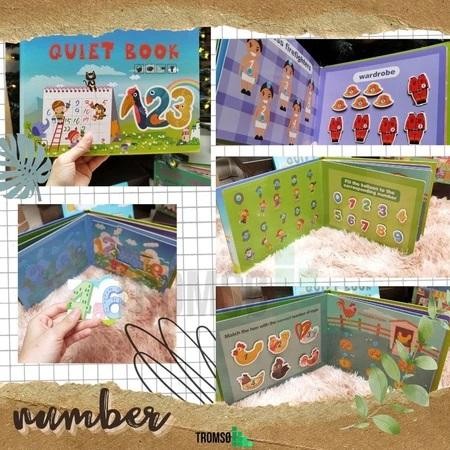 

Quiet Book Busy Book Activity Besar / Buku Edukasi Aktivitas Mainan Menyusun Anak Buku Ajaib