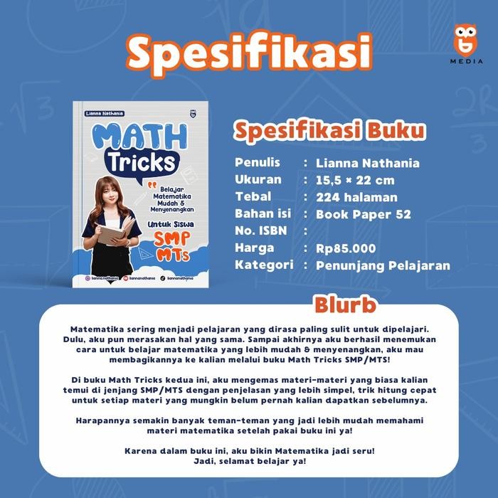 

Buku - Math Tricks - Lianna Nathania - Bmedia