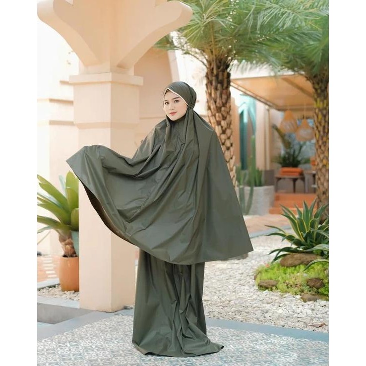 Terjangkau Koyu Hijab Mukena Traveling Plain Koyu