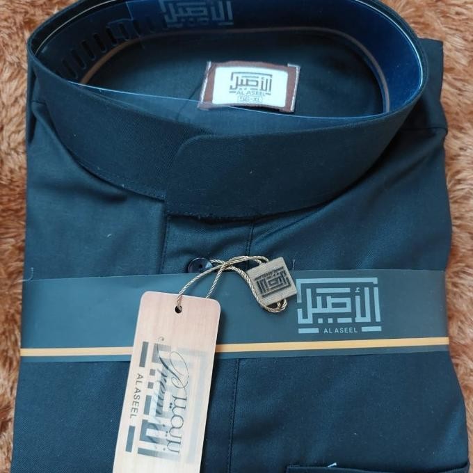 Hot Sale, Jubah Al Aseel Premium Gamis Alaseel Impor Hitam
