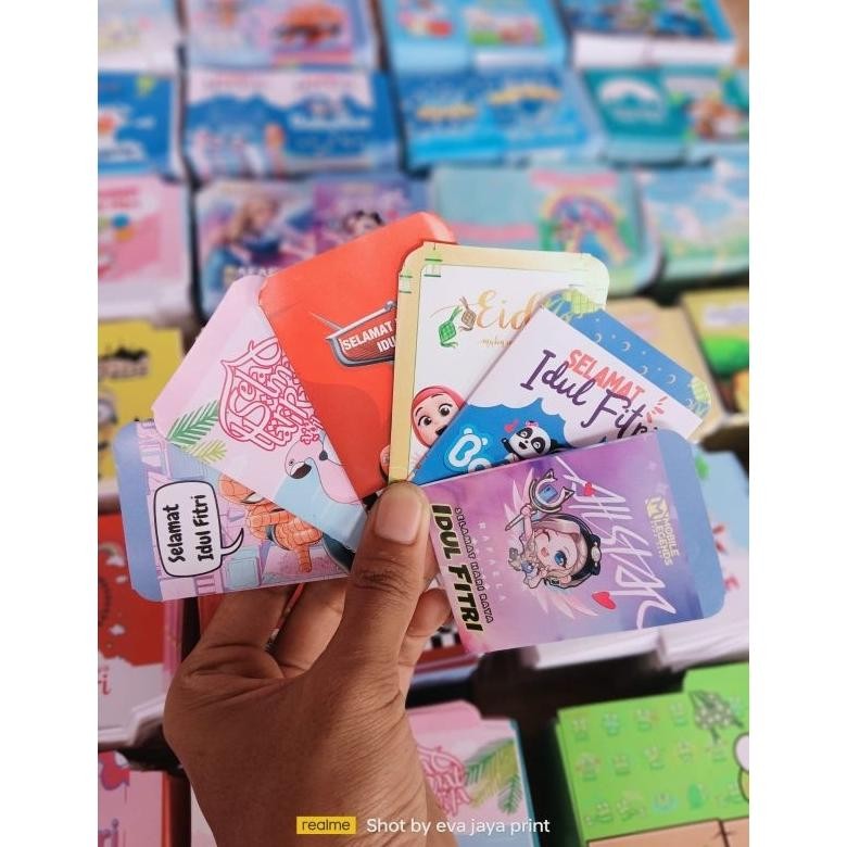 

BISA COD Amplop Lebaran Mini 1000 lembar 1kg Kartun dan Muslim e-65