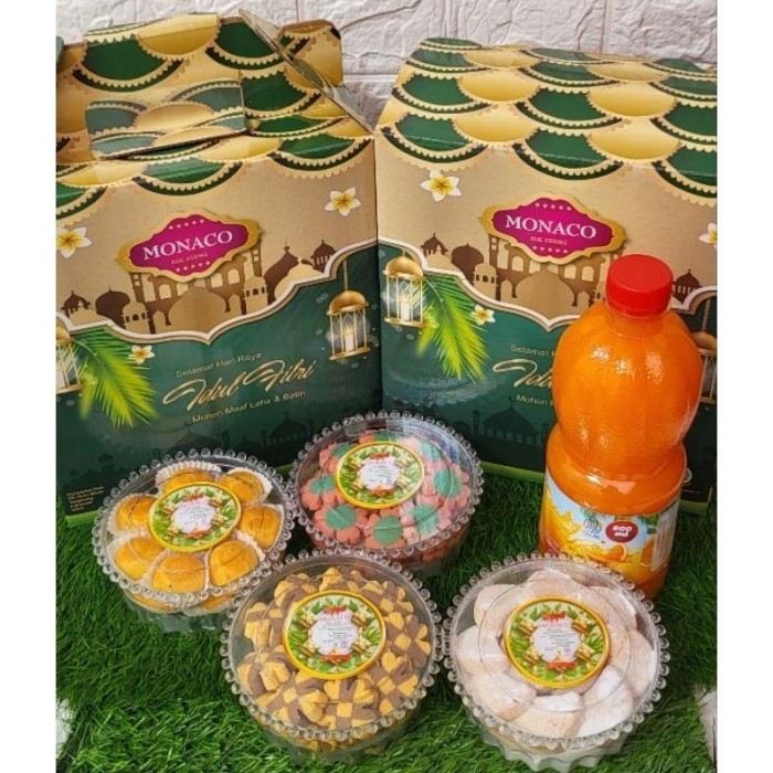 

New! Paket Kue kering Monaco plus sirup - Parcel lebaran - Parsel Idul Fitri Idul Fitri