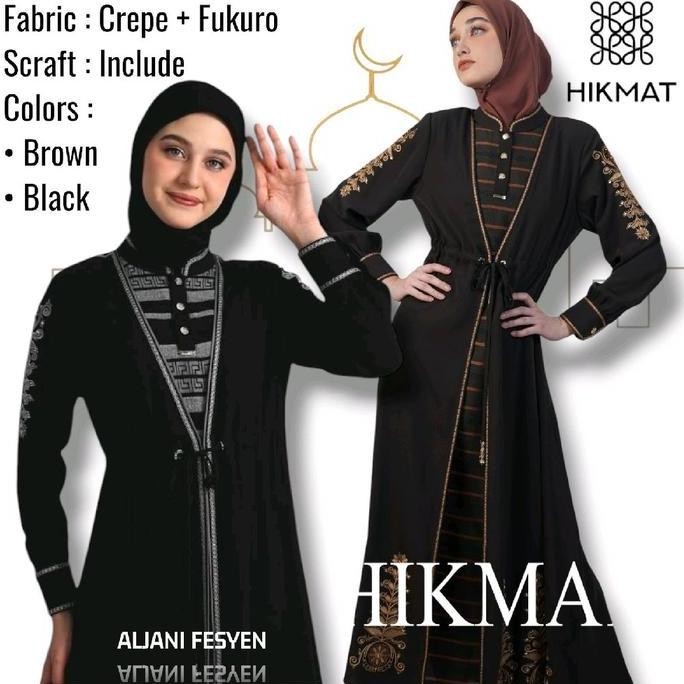 New Trend, Abaya Hikmat Fashion Original A9624