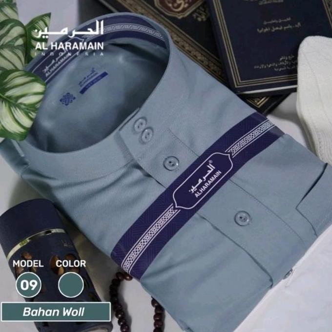 Best Item, Gamis / Jubah Al Haramain Bahan Woll Original Hitam Putih