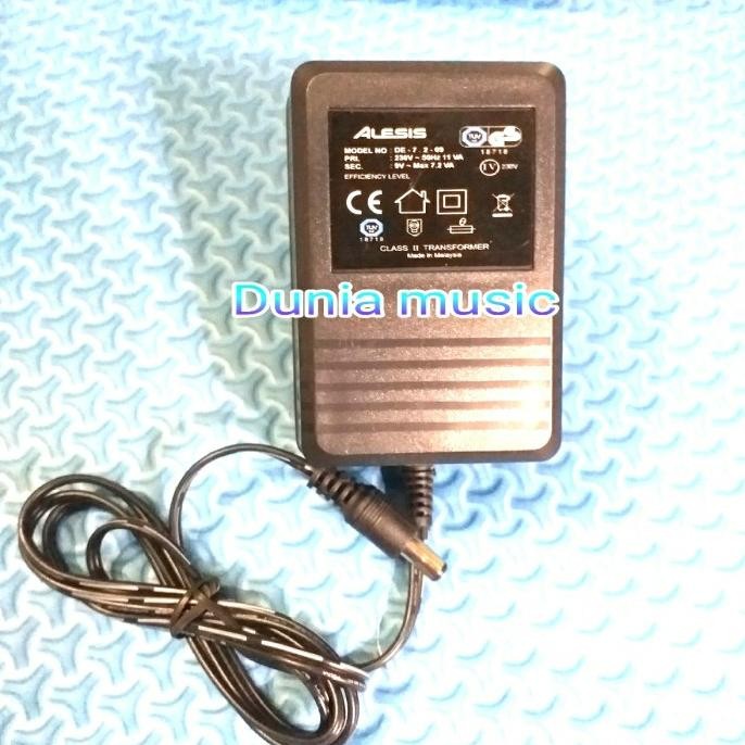 AC adaptor Alesis Drum elektronik DM5- DM8 9vol ori pabrik Premium
